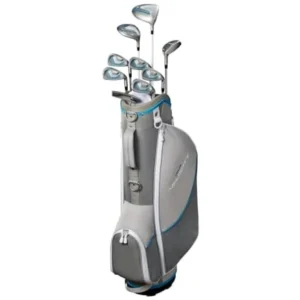 Wilson Tour Velocity Complete Golf Set with Stand Bag – Ladies Right Hand, Ladies Flex, Grey/Blue