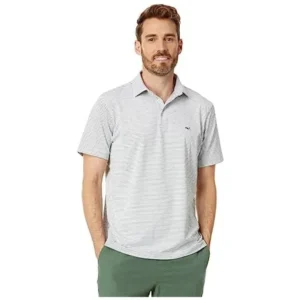 vineyard vines Men’s Bradley Stripe Sankaty Preformance Polo